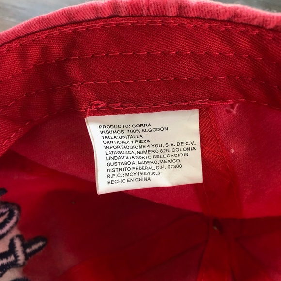 Vintage Sports & Caps Puerto Vallarta Mexico Red Baseball Cap Hat - Picture 4 of 5